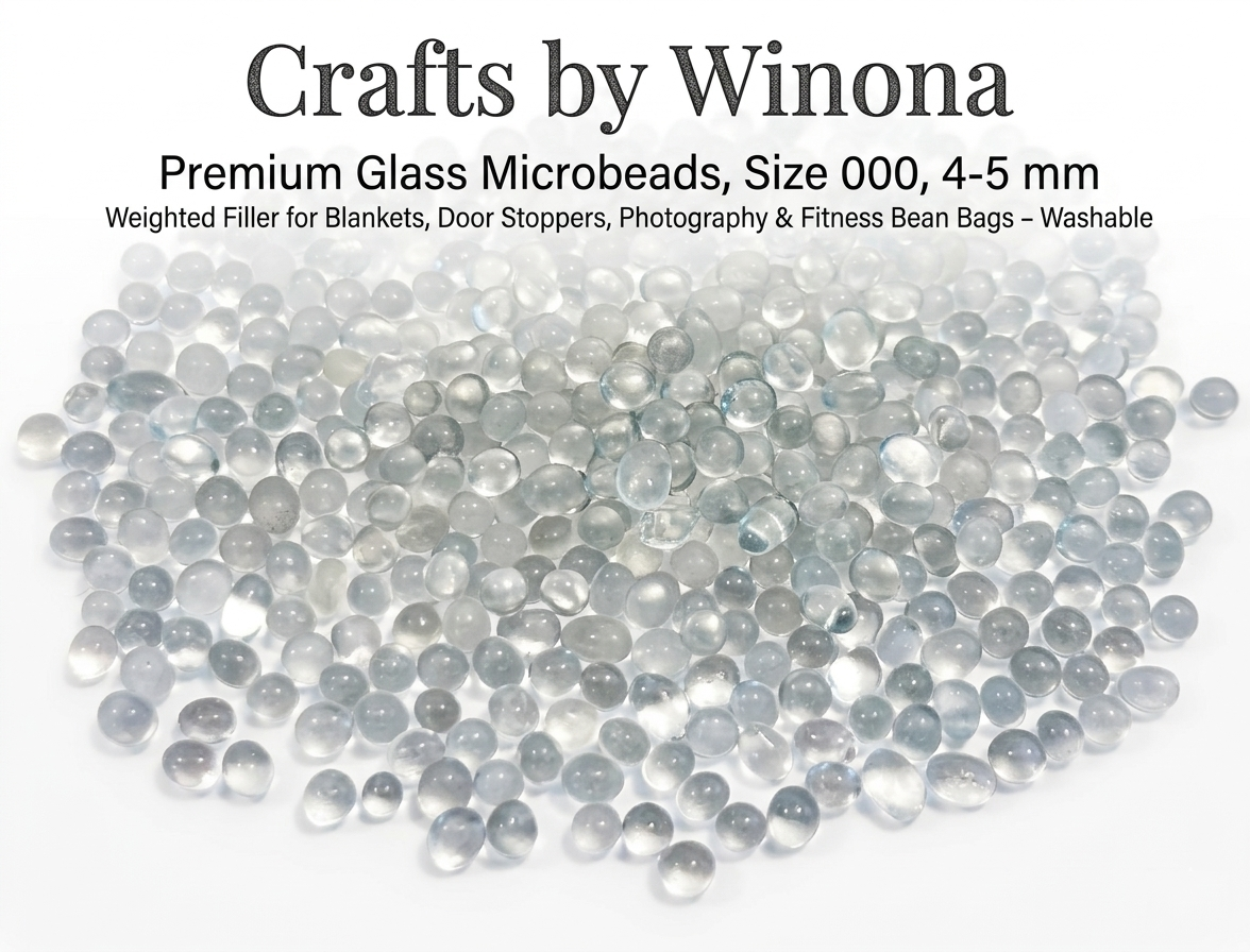 Winona Van Norman, Crafts Glass Beads, Size 000, Premium weighted filler for crafts