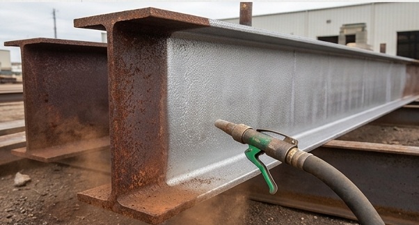 Winona-Van-Norman-Rust-Removal-I-Beams-Cast-Steel-Shot