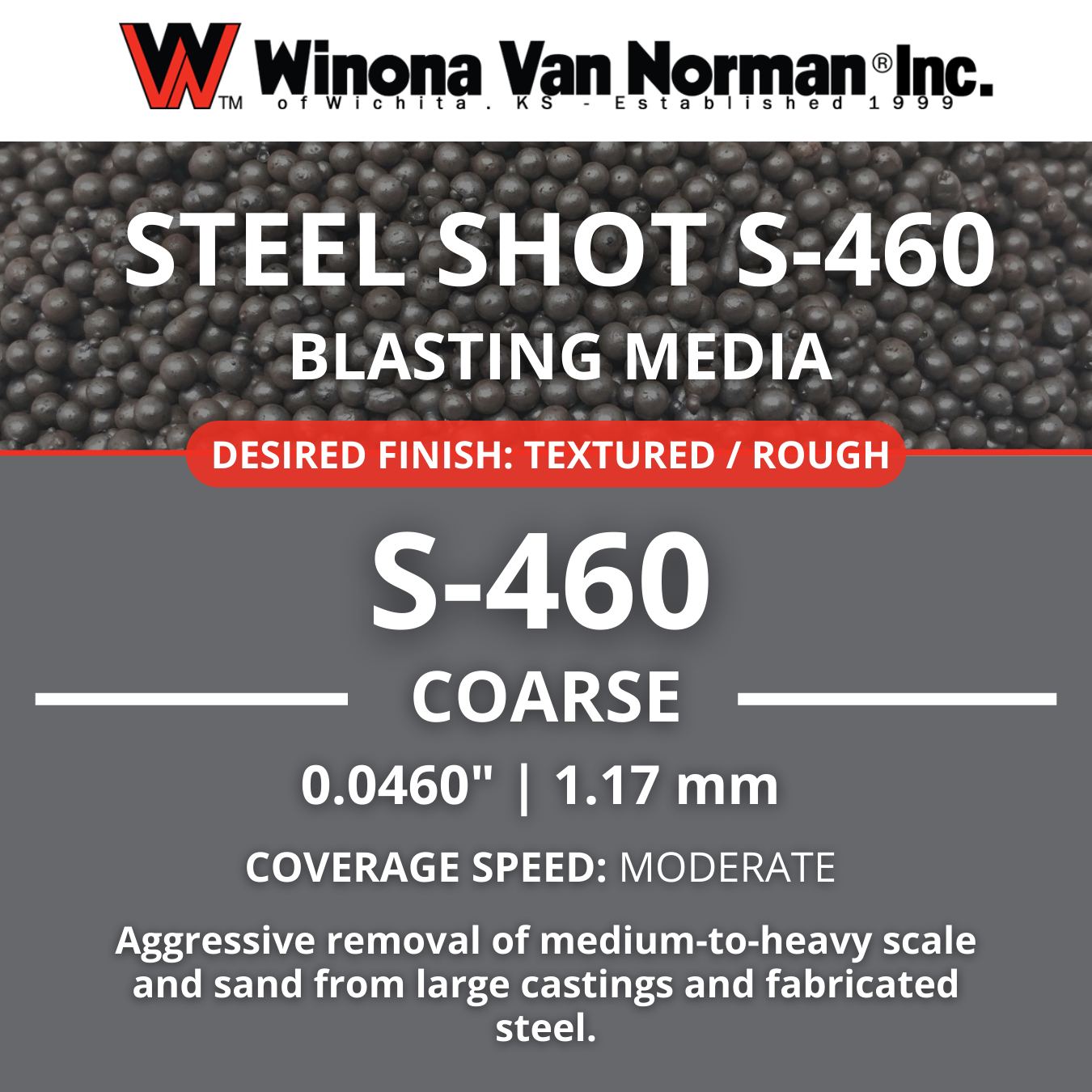 S460-Cast-Steel-Shot-Heavy-Descaling-Media