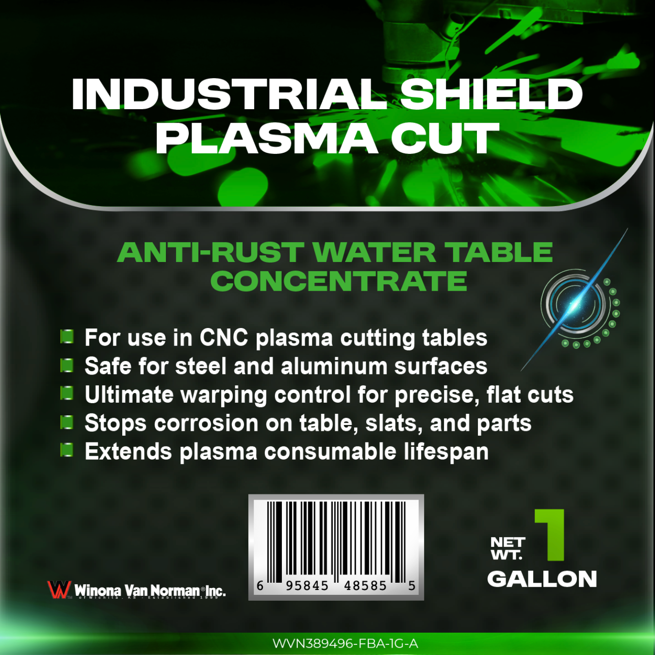 plasma-water-table-additive-rust-inhibitor-Industrial-Shield-Plasma-Cut-1-Gallon-Winona-Van-Norman