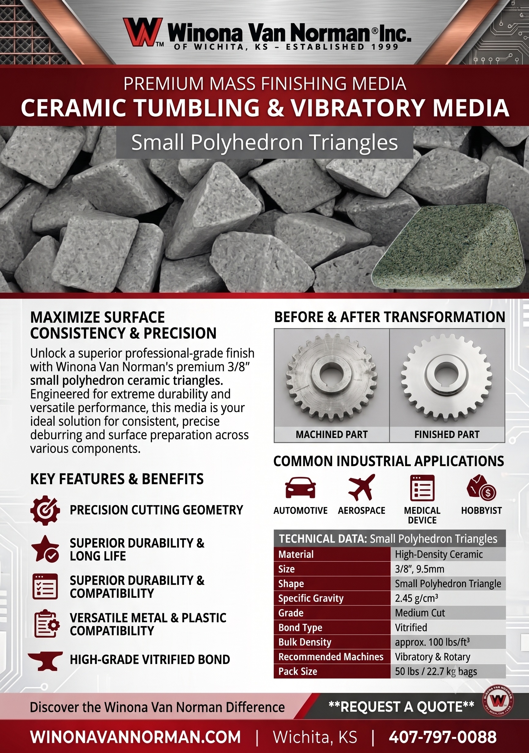 vibratory-media-angle-cut-triangle-ceramic
